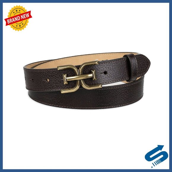 Slim Textured Belt with Double-E Buckle for Jeans Dresses Trousers main image 5